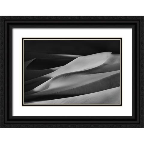 The Art Of Sand And Wind (4) Black Ornate Wood Framed Art Print with Double Matting by Qiu, Jenny