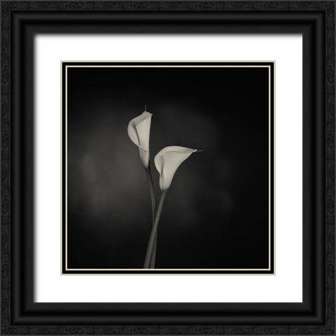 Simplicity Black Ornate Wood Framed Art Print with Double Matting by Engelbos, Mieke