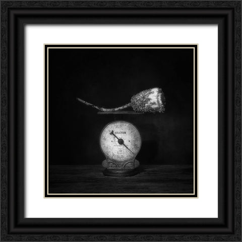 Simple Comme Bonjour . Black Ornate Wood Framed Art Print with Double Matting by Dingemans, Saskia