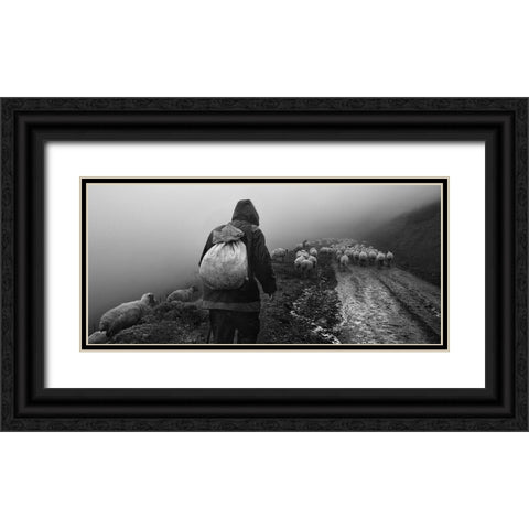 On The Way Home Black Ornate Wood Framed Art Print with Double Matting by Arabzadeh, Abbas