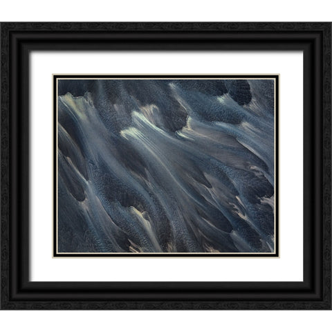 RIVer Bed Black Ornate Wood Framed Art Print with Double Matting by Dou, Shenshen