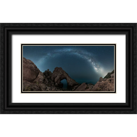 From Another Planet Black Ornate Wood Framed Art Print with Double Matting by Jose Guillen, Manuel