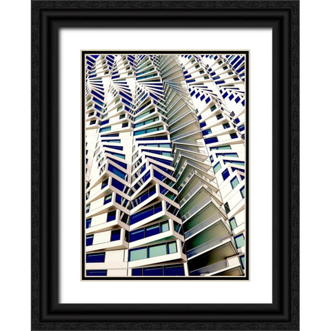 Rooms with a view Black Ornate Wood Framed Art Print with Double Matting by Wechsler, Robin