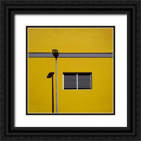 Urban Minimalism Black Ornate Wood Framed Art Print with Double Matting by Schuster, Inge