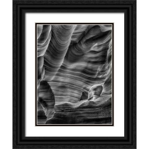 Meditation Black Ornate Wood Framed Art Print with Double Matting by Li, Richard