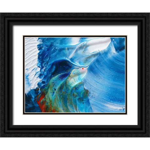 Flying Into The Waves Black Ornate Wood Framed Art Print with Double Matting by Westum, Heidi