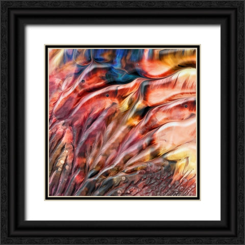 Flamingos Black Ornate Wood Framed Art Print with Double Matting by Westum, Heidi