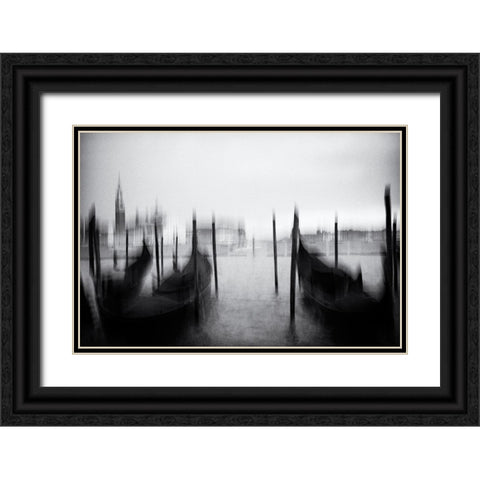 Sognare a Venezia Black Ornate Wood Framed Art Print with Double Matting by Hullot Scalvenzi, Benjamine