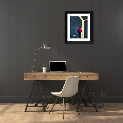 Y Black Ornate Wood Framed Art Print with Double Matting by Dong Hee, HAN