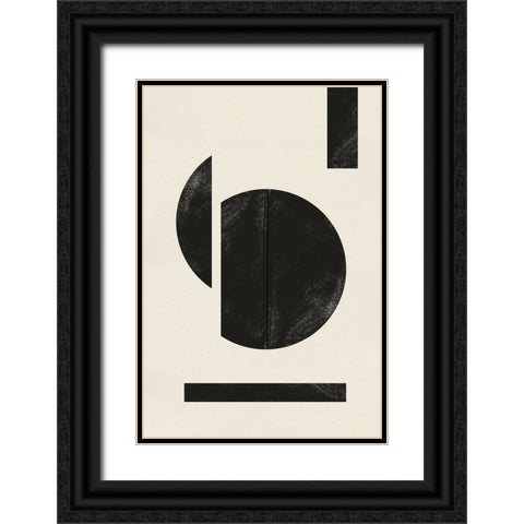 Zen Nr1 Black Ornate Wood Framed Art Print with Double Matting by The Miuus Studio