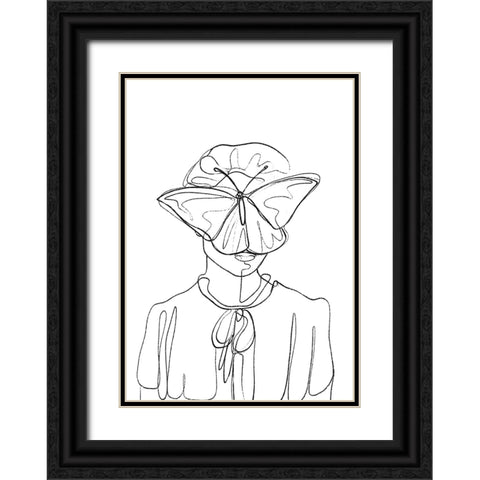 Hidden Black Ornate Wood Framed Art Print with Double Matting by Treechild