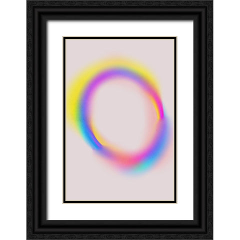 Space No 4 Black Ornate Wood Framed Art Print with Double Matting by Treechild
