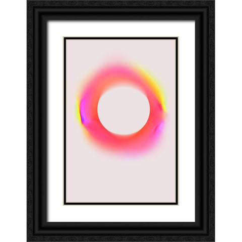 Space No 3 Black Ornate Wood Framed Art Print with Double Matting by Treechild