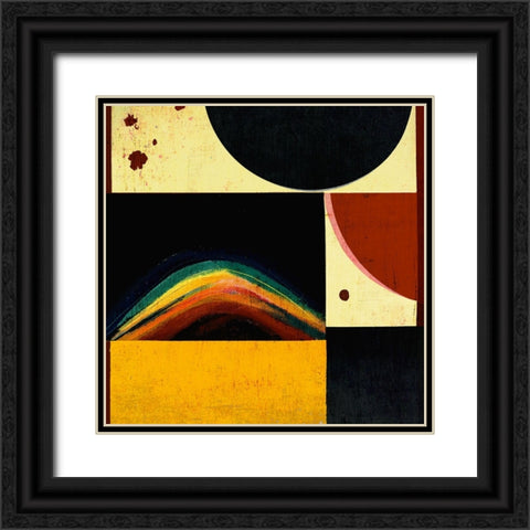 The Space Rainbow Black Ornate Wood Framed Art Print with Double Matting by Treechild