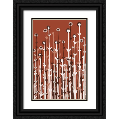 Pastel Reed Black Ornate Wood Framed Art Print with Double Matting by Treechild
