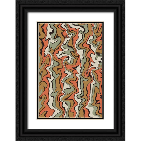 Stirred Colors Black Ornate Wood Framed Art Print with Double Matting by Treechild