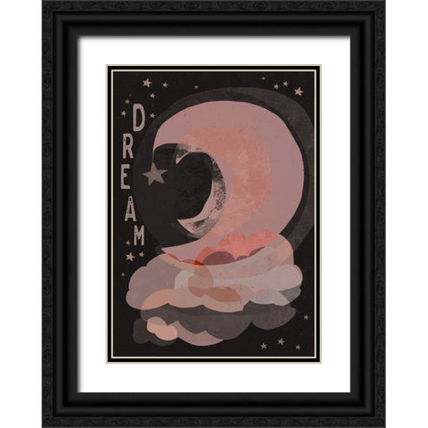 Dream (Dark Version) Black Ornate Wood Framed Art Print with Double Matting by Treechild