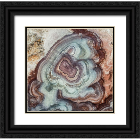Blue bubble Black Ornate Wood Framed Art Print with Double Matting by Wang, Rui