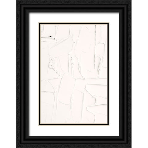 Mud Texture 04 Black Ornate Wood Framed Art Print with Double Matting by Pictufy Studio III