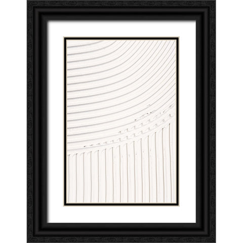 Mud Texture 05 Black Ornate Wood Framed Art Print with Double Matting by Pictufy Studio III