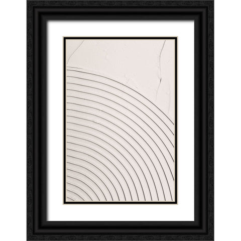 Mud Texture 07 Black Ornate Wood Framed Art Print with Double Matting by Pictufy Studio III