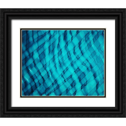 Teally Ripple horizontal Black Ornate Wood Framed Art Print with Double Matting by Mann, Tara