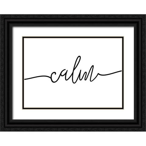 Calm Black Ornate Wood Framed Art Print with Double Matting by Pienaar, Kathrin