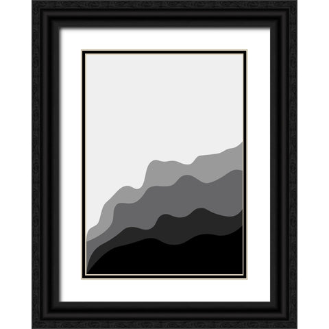 Mono Black Ornate Wood Framed Art Print with Double Matting by Grace Agustin, Wendy