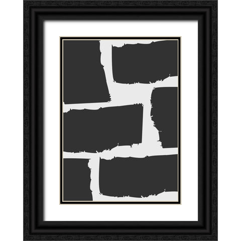 Maze Black Ornate Wood Framed Art Print with Double Matting by Grace Agustin, Wendy