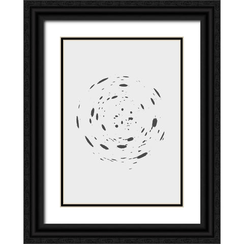 Chaos Black Ornate Wood Framed Art Print with Double Matting by Grace Agustin, Wendy