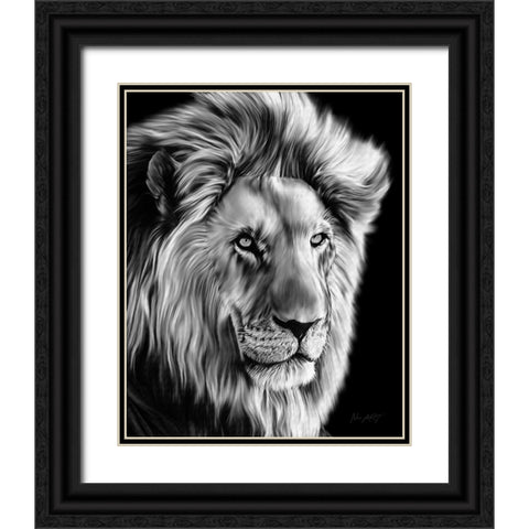 Leo II Black Ornate Wood Framed Art Print with Double Matting by Amihere, Lord