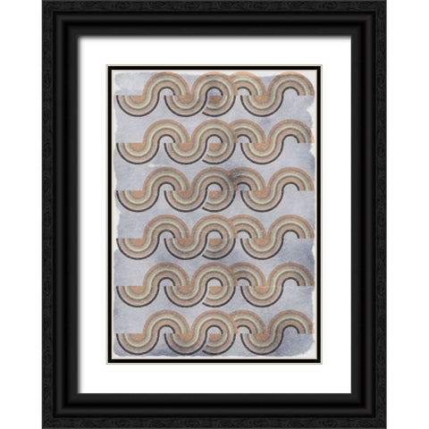 Psycho rainbow Black Ornate Wood Framed Art Print with Double Matting by Elmoudden, Omar