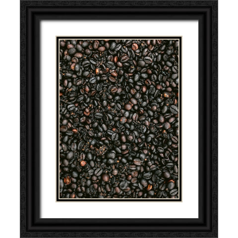 Coffee Black Ornate Wood Framed Art Print with Double Matting by Zwart, Raisa