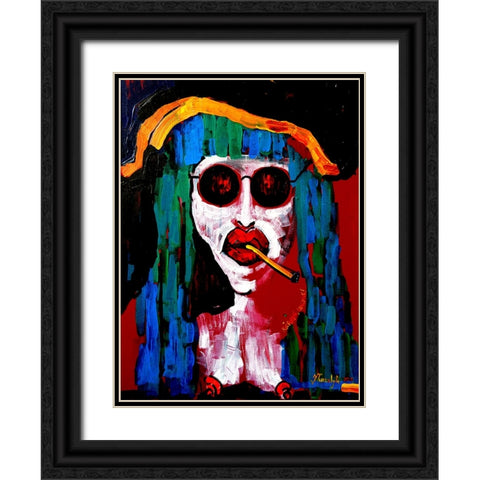 Richard Black Ornate Wood Framed Art Print with Double Matting by Belickiene, Julija