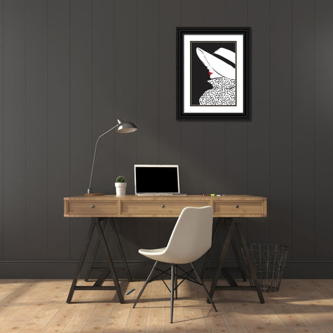 Blair Black Ornate Wood Framed Art Print with Double Matting by Martina