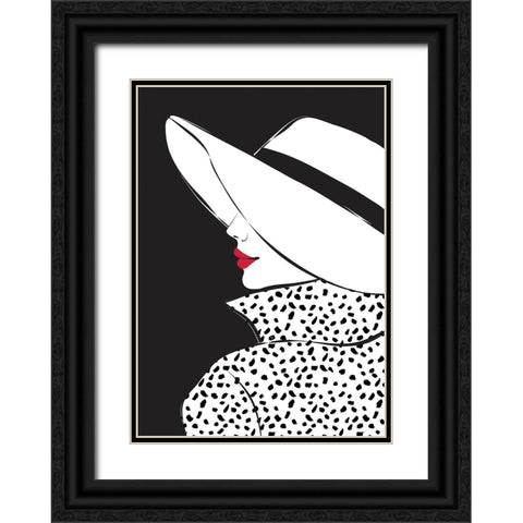 Blair Black Ornate Wood Framed Art Print with Double Matting by Martina