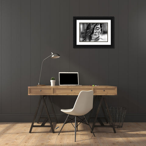 Hopes Unseen Black Ornate Wood Framed Art Print with Double Matting by Hur, Lars