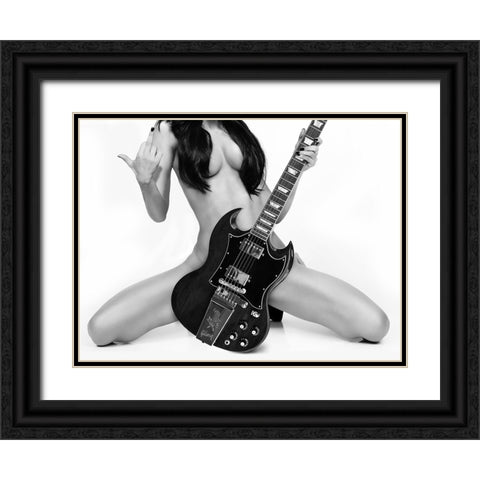 Go Rock Yourself Black Ornate Wood Framed Art Print with Double Matting by Drake, David