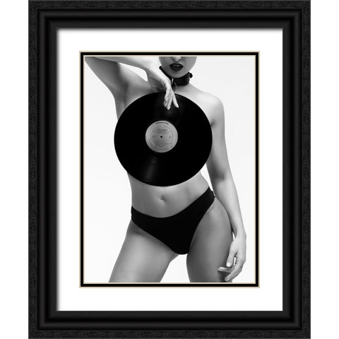 Love It To Death Black Ornate Wood Framed Art Print with Double Matting by Drake, David