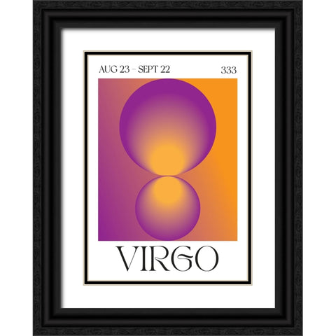 Virgo Black Ornate Wood Framed Art Print with Double Matting by Castillo, Valeria
