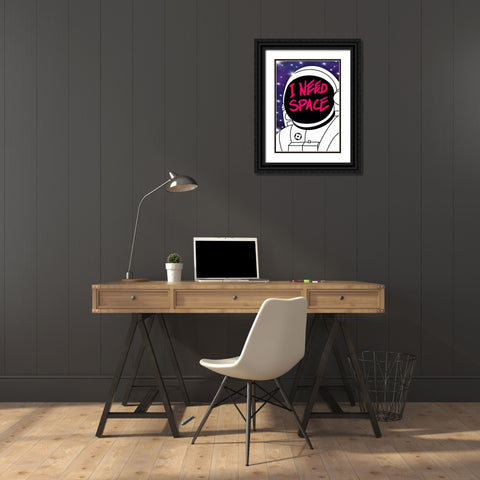 I need spece Black Ornate Wood Framed Art Print with Double Matting by Harstedt, Tomas