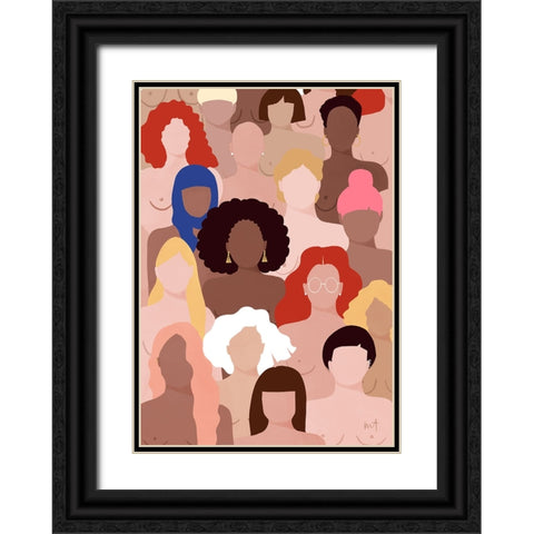 Who run the world Black Ornate Wood Framed Art Print with Double Matting by Tomljanovic, Maja