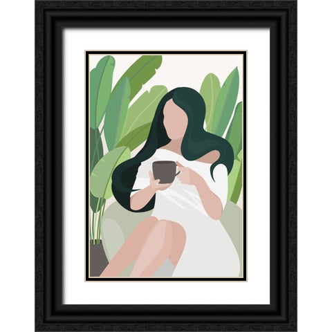 Relax time Black Ornate Wood Framed Art Print with Double Matting by Laiz Blursbyai, Rosana