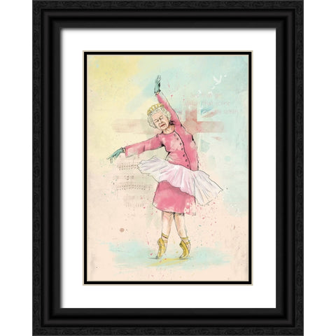 Dancing Queen Black Ornate Wood Framed Art Print with Double Matting by Solti, Balazs