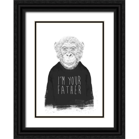 Im your father Black Ornate Wood Framed Art Print with Double Matting by Solti, Balazs