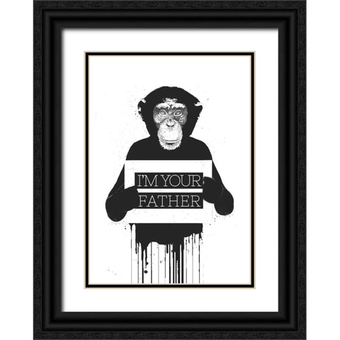Im your father II Black Ornate Wood Framed Art Print with Double Matting by Solti, Balazs