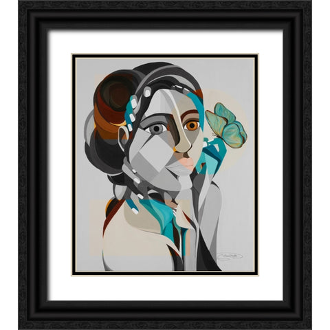 Hands of Change Black Ornate Wood Framed Art Print with Double Matting by Florea, Simona