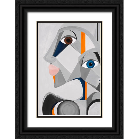 Mon Petit Marinier Black Ornate Wood Framed Art Print with Double Matting by Florea, Simona