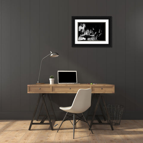 Untitled Black Ornate Wood Framed Art Print with Double Matting by Mirzaie, Foad