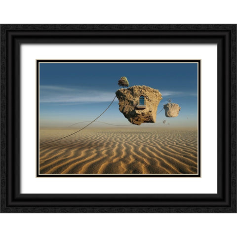 Untitled Black Ornate Wood Framed Art Print with Double Matting by Penchev, Radoslav